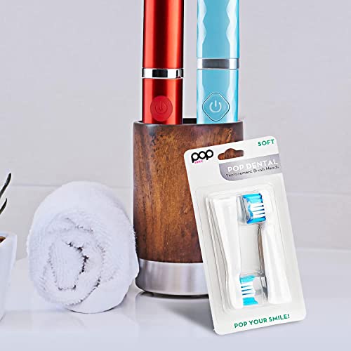 Pop Sonic Replacement Toothbrush Heads - 2 Pack, Soft Bristles