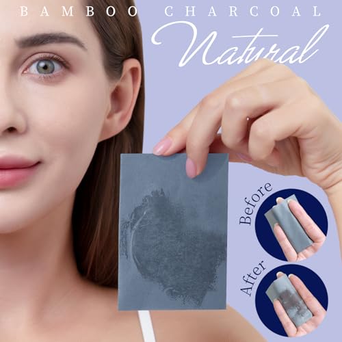 Teenitor Bamboo Charcoal Blotting Paper for Oily Skin - 200 Sheets