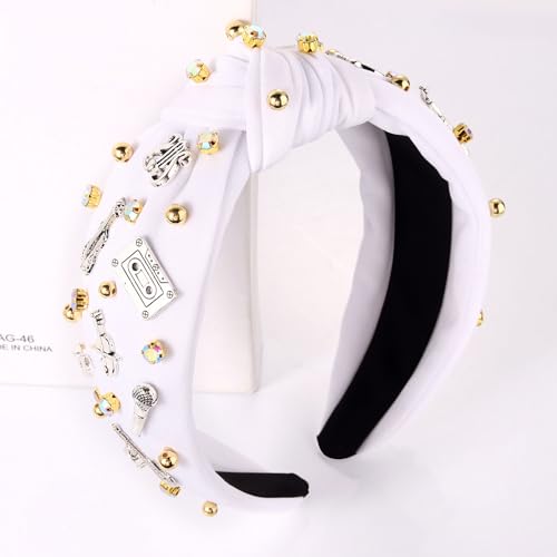 Concert Headband for Women - Jeweled Music Instrument Design