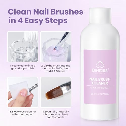 Beetles Nail Art Brush Cleaner & Conditioner - 85ml