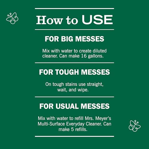 Mrs. Meyer's Clean Day Multi-Surface Cleaner Concentrate, Rain Water, 32 oz