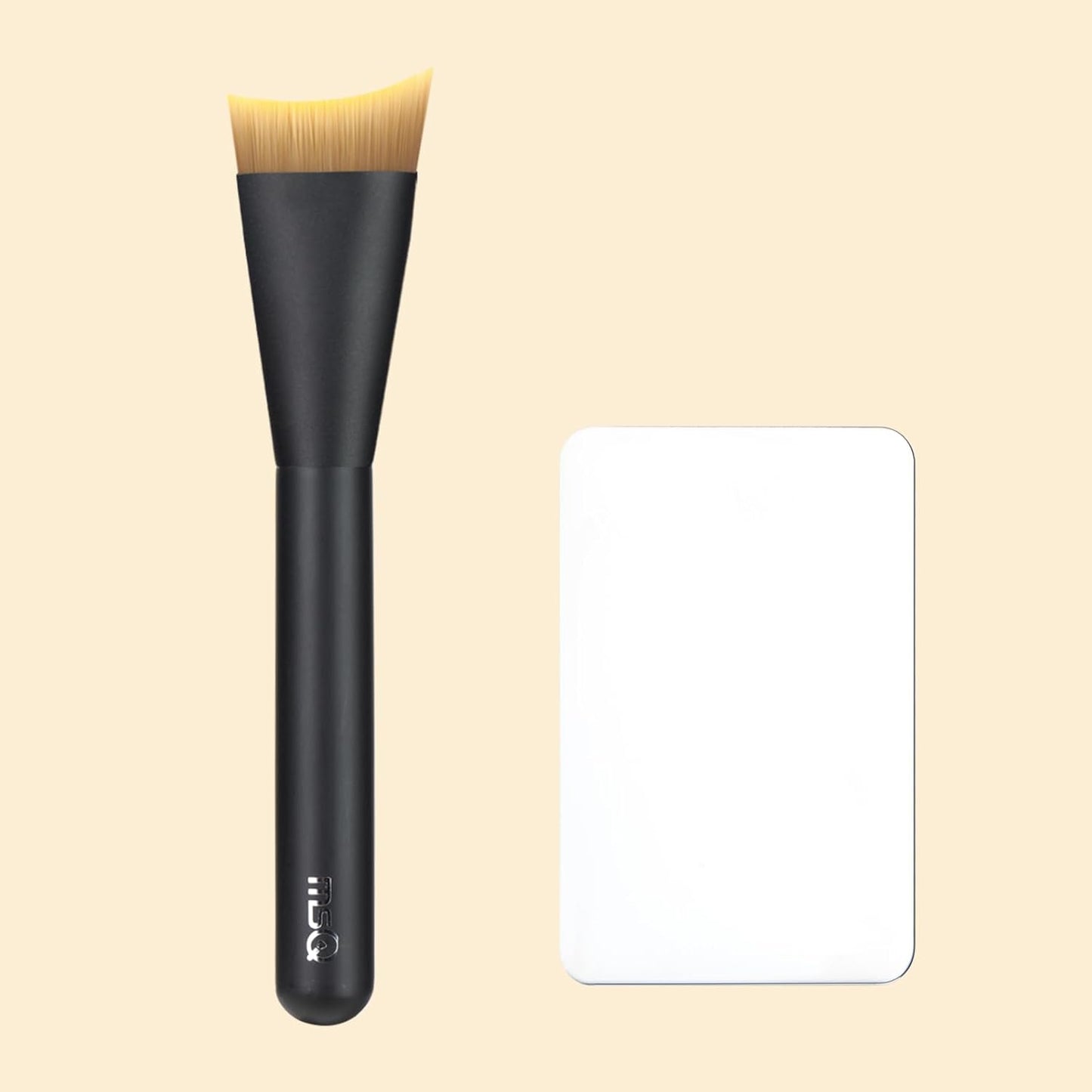 MSQ Foundation Brush - Angled Makeup Brush for Liquid Foundation & Cream Blending | Ultra Thin Design