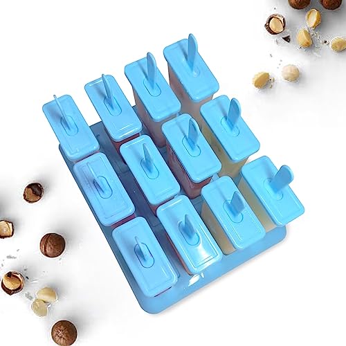 Alinana 12-Cavity Popsicle Molds with Built-in Sticks & Funnel