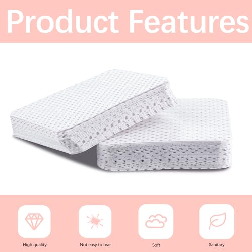 Lipetol 1500 Pcs White Lint-Free Nail Wipes for Gel Nails & Nail Art – Non-Lint Polish Remover Pads