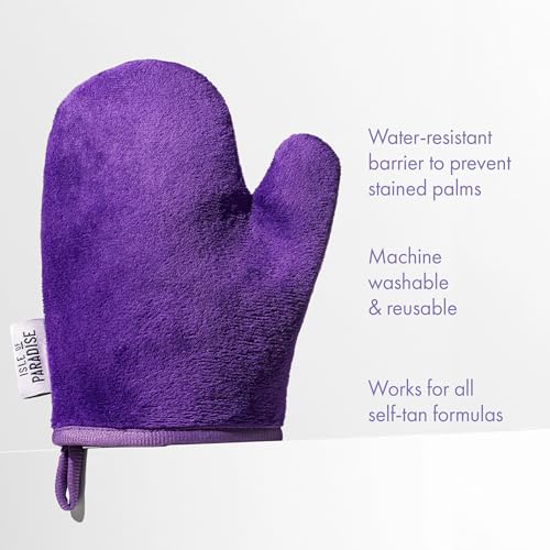 Isle of Paradise Self-Tan Mitt - Reusable, Double-Sided Applicator with Hyaluronic Acid