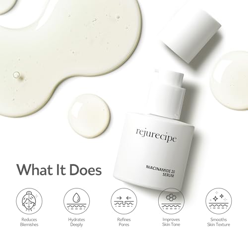 PESTLO Rejurecipe Niacinamide 20 Serum with Organic Rice Water, Vegan Skincare