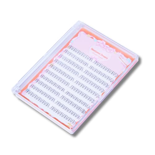 Ninetynine Dreams 120 Pcs Twilight Lower Lashes - Individual Bottom Lash Clusters, 6-7mm, C Curl, Thin Transparent Band - Pack of 120
