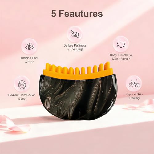 Silicone Gua Sha Face Brush for Lymphatic Drainage and Facial Contouring