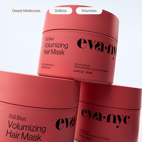 Eva NYC Volumizing Hair Mask for Fine Hair - Lightweight & Moisturizing - 8.4 fl oz