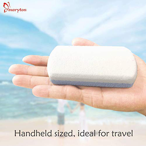 Maryton Glass Pumice Stone for Feet - Callus Remover, 2 Count