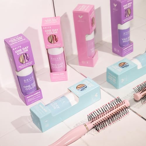 Brite One-Day Pastel Purple Hair Color Mousse - Temporary, Mess-Free Hair Dye for Light Hair