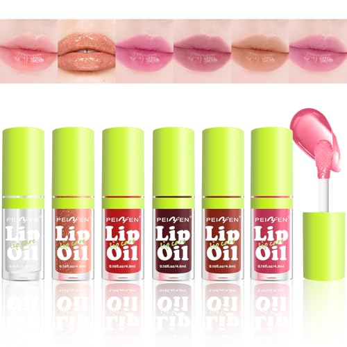 6 Colors Lip Gloss Set with Hydrating Shine & Non-Sticky Formula for Women