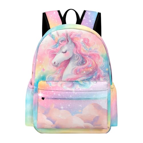Unicorn Backpack for Girls - 16.5 Inch Large Capacity Cartoon Bookbag