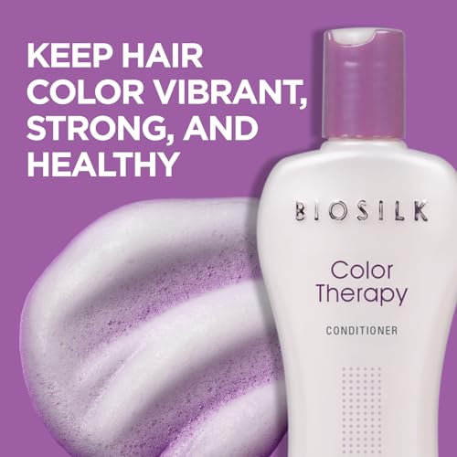 BioSilk Color Therapy Conditioner 12 Oz - Moisturizing for Color Protection, Enhances Shine