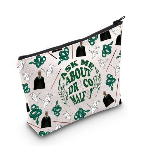 MNIGIU Draco Magic School Fan Makeup Zipper Pouch - Medium Gift for Fans