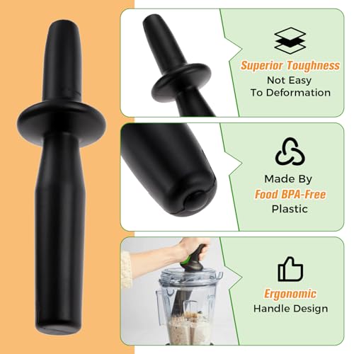 DRELD Low Profile Blender Tamper Tool for 40 & 64-Ounce Containers