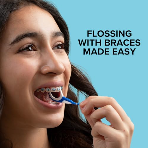 ORVANCE Dentemp Braces Flosser Pack of 20 - Ultra Strong Dental Floss for Braces, Easy & Effective Cleaning