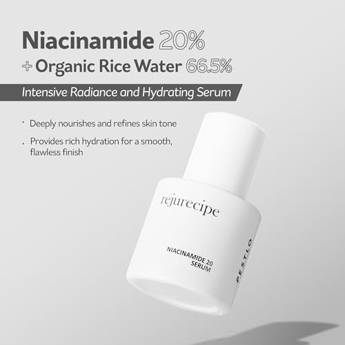 PESTLO Rejurecipe Niacinamide 20 Serum with Organic Rice Water, Vegan Skincare