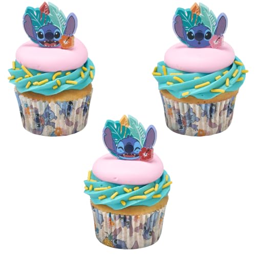 Disney Stitch Cupcake Liners - 48 Greaseproof Baking Cups, 1.8"