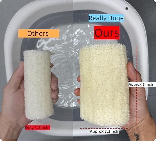 Organic Loofahs 6-Pack Exfoliating Body Wash Sponges - 5"