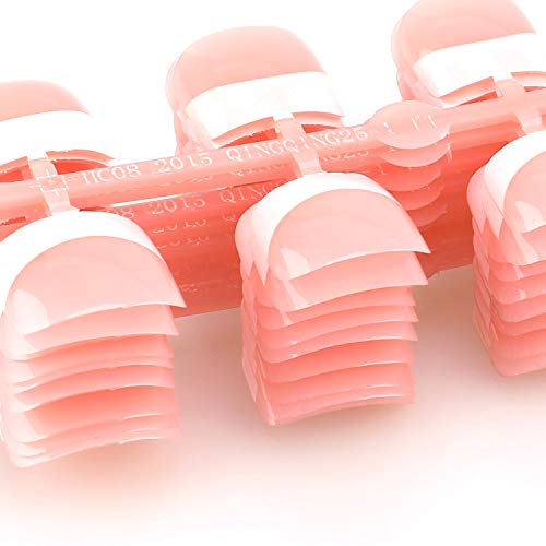 MWOOT 240Pcs French Nail Tips Set – 12 Sizes False Nail Tips for DIY Manicure