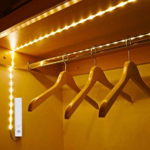 Battery Operated Motion Sensor LED Light Strip - 10 ft Warm White