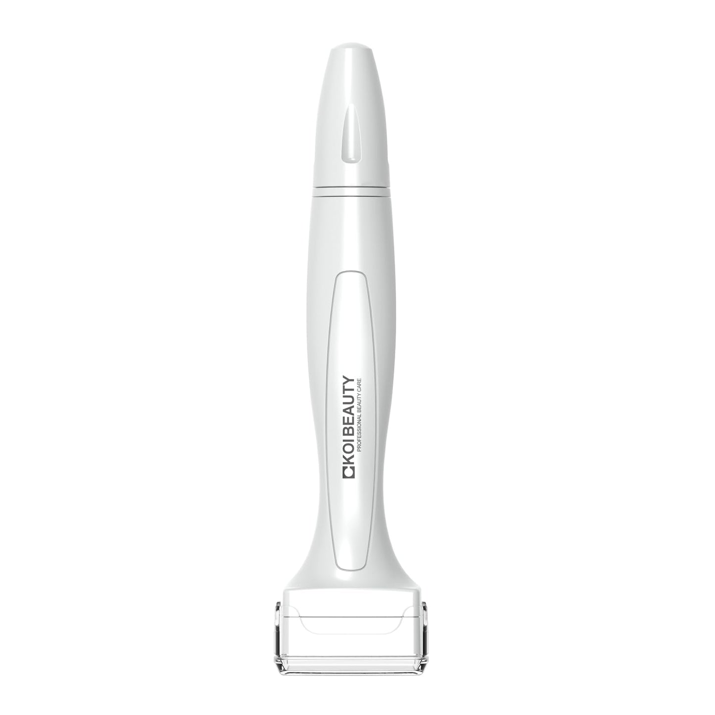 Koi Beauty Premium Derma Stamp, Manual Microneedling for Face Body Scalp, Titanium Microneedle Stamp Pen, Skincare Tool for Men and Women - White