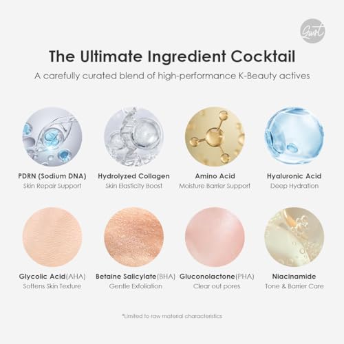 Glowiest Daily Rituals Peeling Pads with Hyaluronic Acid & PDRN - Exfoliating AHA BHA PHA Face & Body Treatment
