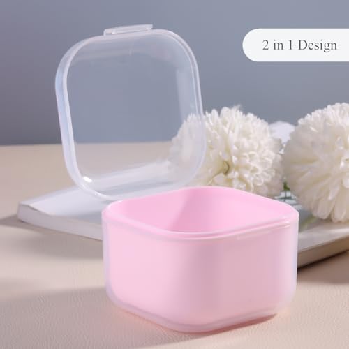 Nail Tool Sterilizer Box with Drain Basket - Pink Disinfection Case