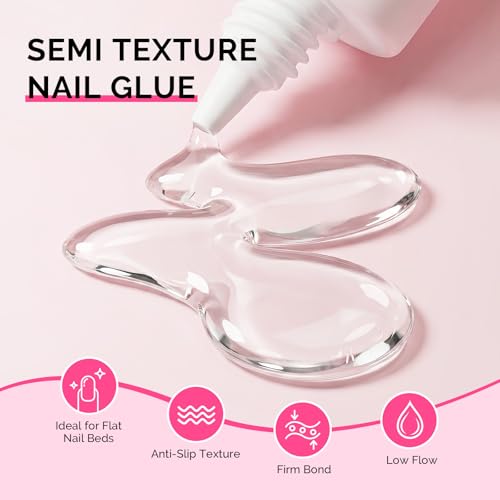 MelodySusie Strong Nail Glue - Quick Dry, Long Lasting 15ml