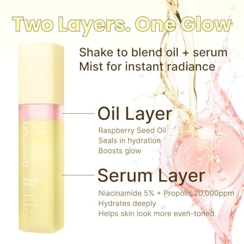 Glow Mist Serum with Propolis & Niacinamide for Hydration