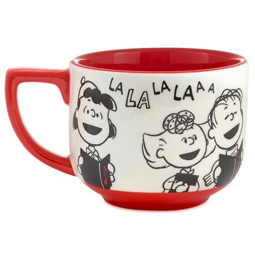 Hallmark Peanuts Christmas Ceramic Mug, 25 oz - Charlie Brown & Friends
