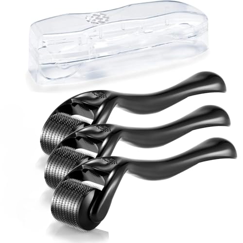 Boolavard Microneedle Derma Roller for Face & Beard - 3 Sizes