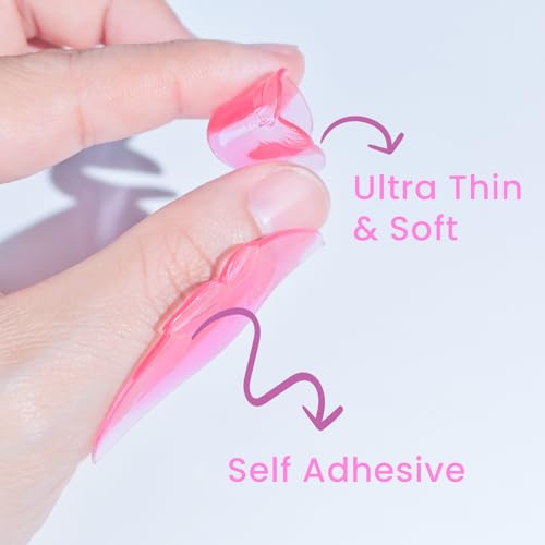 Libeauty Pink Peach Step 1 Flat Lash Lift Pads for Eyelash Perming – S/M Reusable Shields
