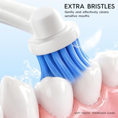 Swistarhan White 16 Pack Replacement Toothbrush Heads for Oral B Sensitive Gums