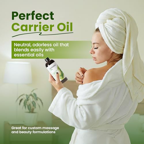Organic Avocado Oil for Skin Hair Massage & Aromatherapy 8 fl oz