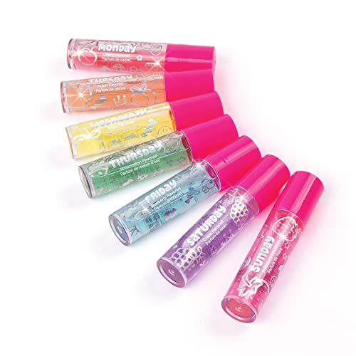 Make It Real Kids Lip Gloss Set - 7 Flavored Roll-On Glosses