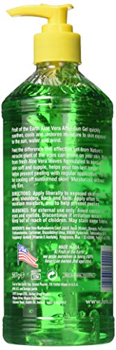 Fruit of the Earth Aloe Vera After Sun Gel, 20 oz Soothing Skin Treatment