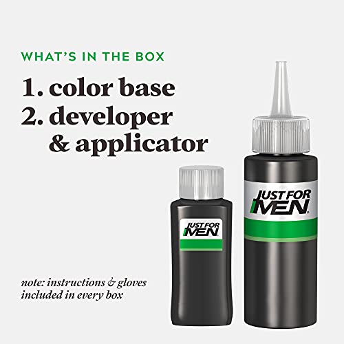 Just For Men Shampoo-In Hair Color, Real Black H-55, 2-Pack