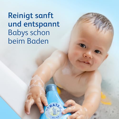 Penaten Good Night Baby Bath, Gentle Bubble Bath with NaturalCalm, 400ml