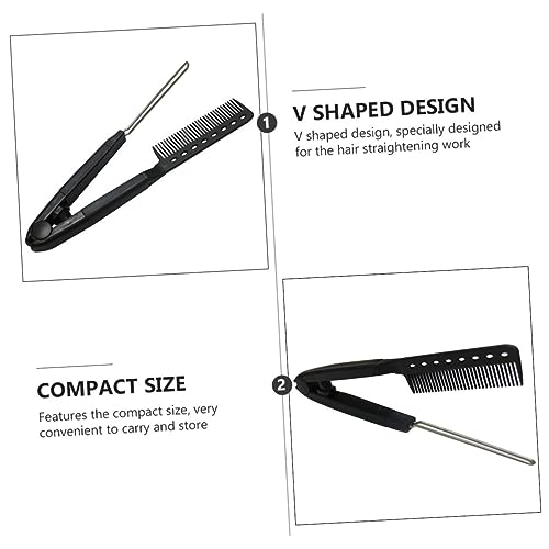 V-Shaped Hair Straightening Comb for Effortless Styling