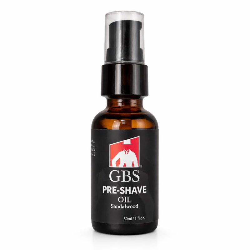 G.B.S Pre-Shave Oil for Sensitive Skin, Sandalwood, 1-Oz