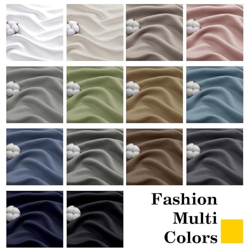 WelvetBLK White Kitchen Curtains - 36 Inch Light Filtering Panels (Set of 2)