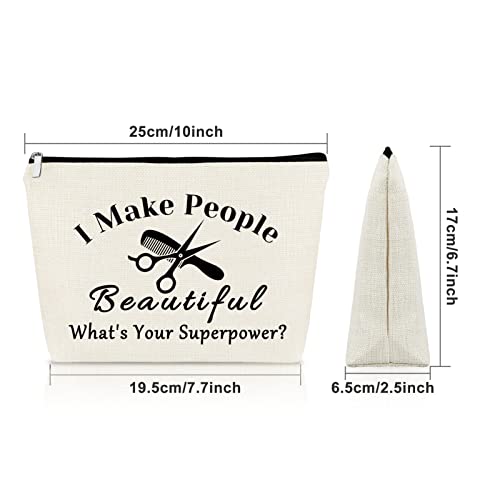 Sazuwu Hairdresser Makeup Bag Gift for Women - Salon Cosmetic Travel Pouch - Variation 548_NO1