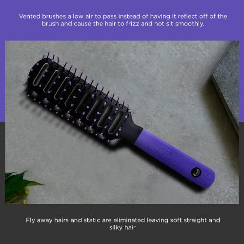 Spornette Anti-Static Vent Brush #9000-MF - Lightweight Smoothing & Straightening