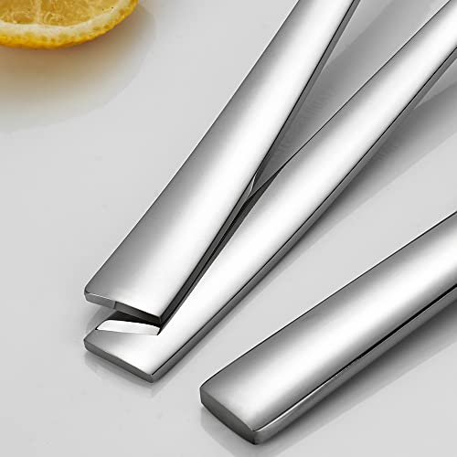 CXJY 10-Piece Stainless Steel Flatware Set for 2 - Mirror Polished Cutlery