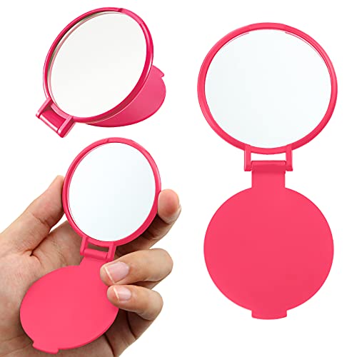 Yalikop 36 Pcs Mini Foldable Pocket Makeup Mirrors - Pink, Purple, Green, Blue