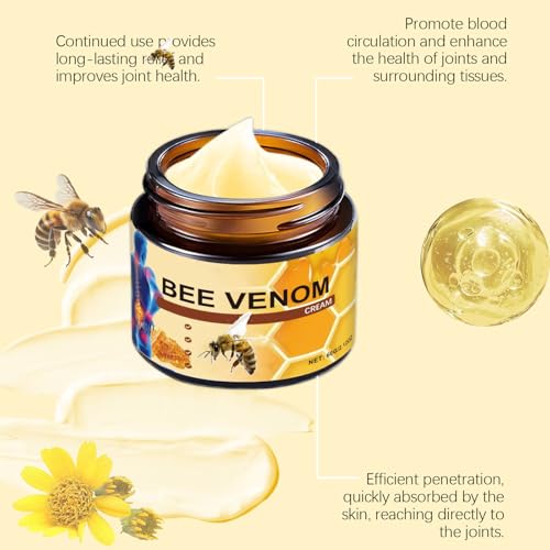 Bee Venom Joint & Bone Cream for Pain Relief - 2 Pack, 60g