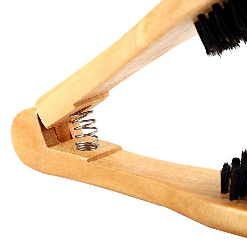 YUYTE Professional Wooden Double-Brush Hair Straightening Comb
