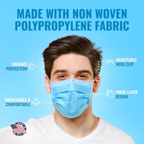 LM&C 3-Layer Surgical Masks - Breathable Disposable Face Covers